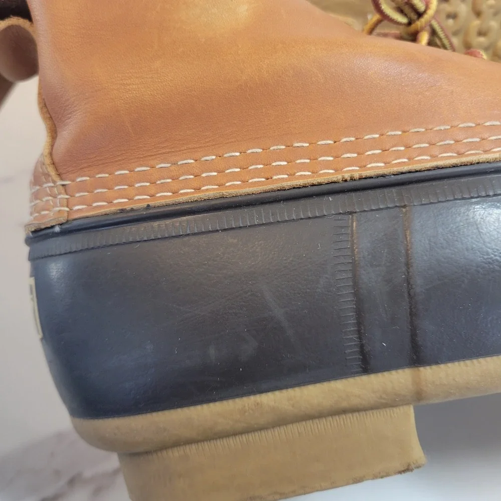 LL Bean Bean Boots Mens Size 12 6 Inch Waterproof Leather Duck Boots USA